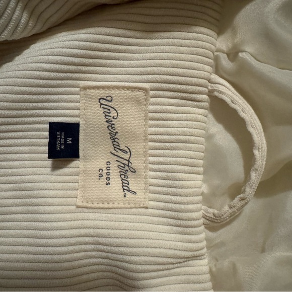 Universal Thread Ribbed Cream Jacket - Picture 3 of 4